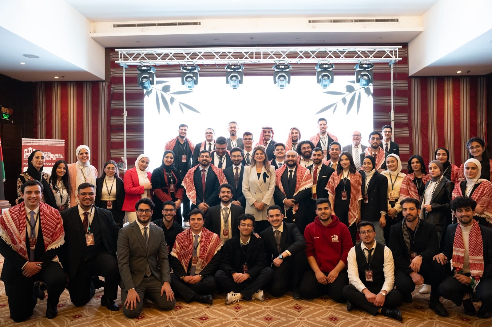 EMR20 participants gathered in traditional Jordanian attire