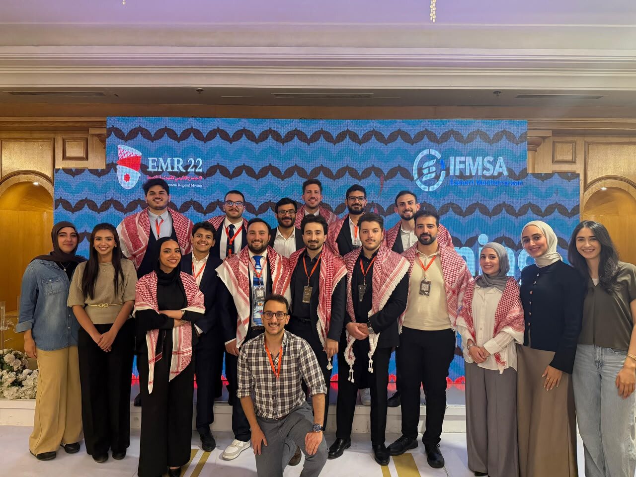 IFMSA-Jo delegation gathered during EMR22