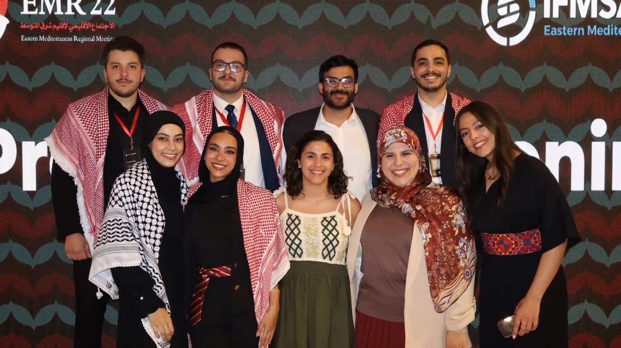 Women delegates representing IFMSA-Jo at EMR22