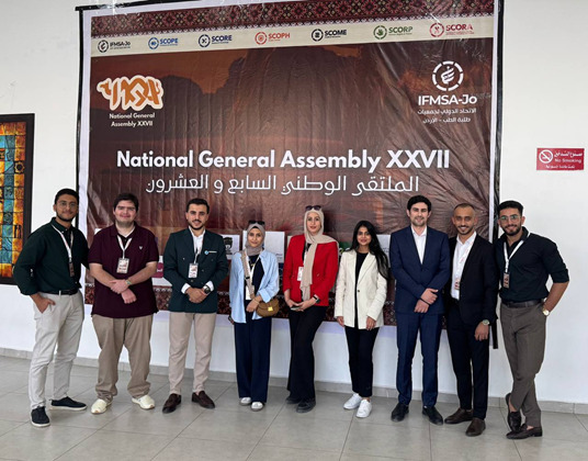 AMSU LC representatives at IFMSA-Jo National General Assembly XXVII