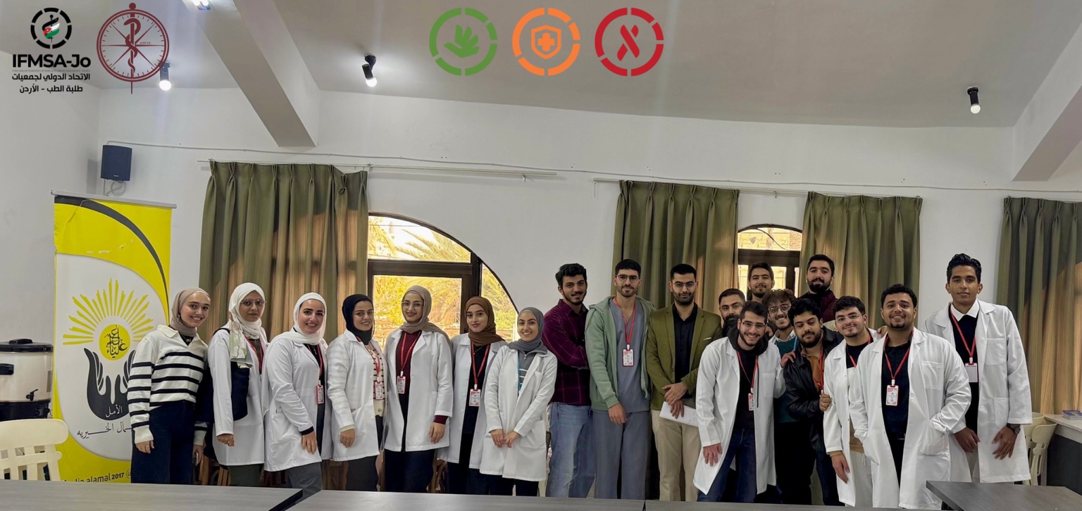JUST LC volunteers gathered during a community free medical day