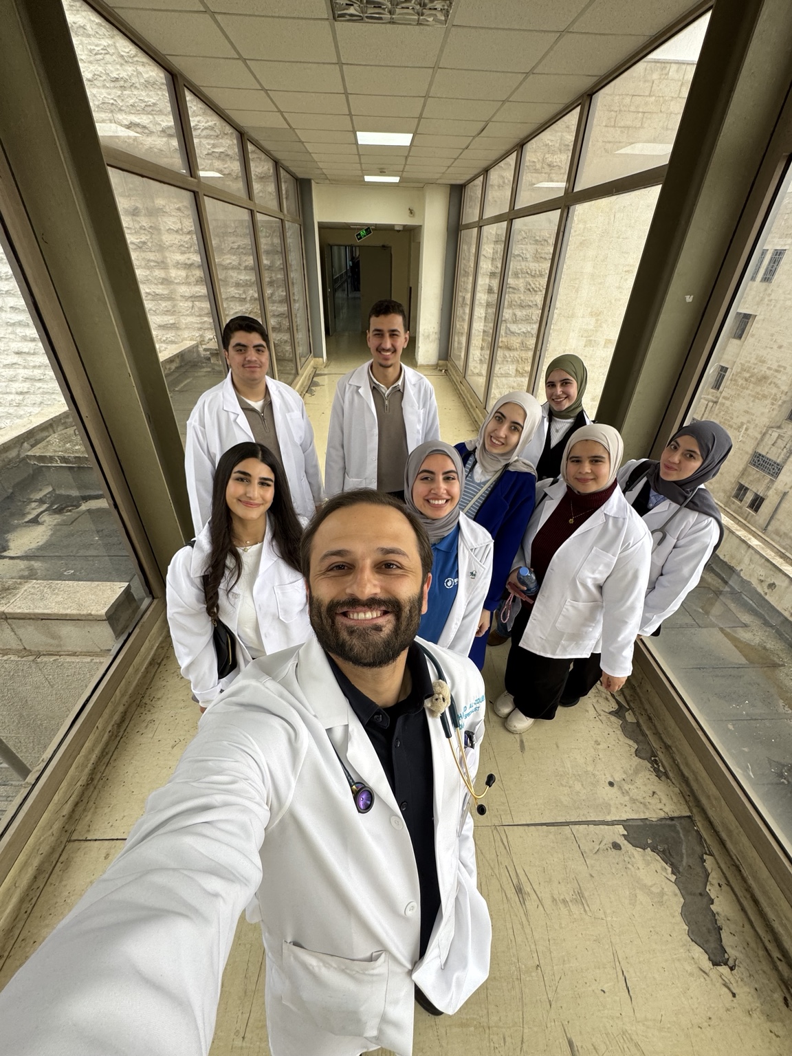 YULC clinical team gathered in the hospital