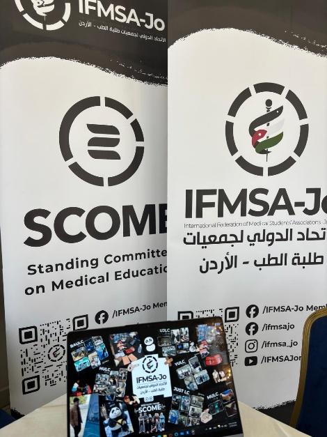 SCOME and IFMSA-Jo display at the MedLink event