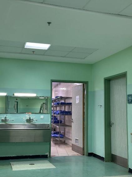 Hospital preparation area used during Surgical Shadow